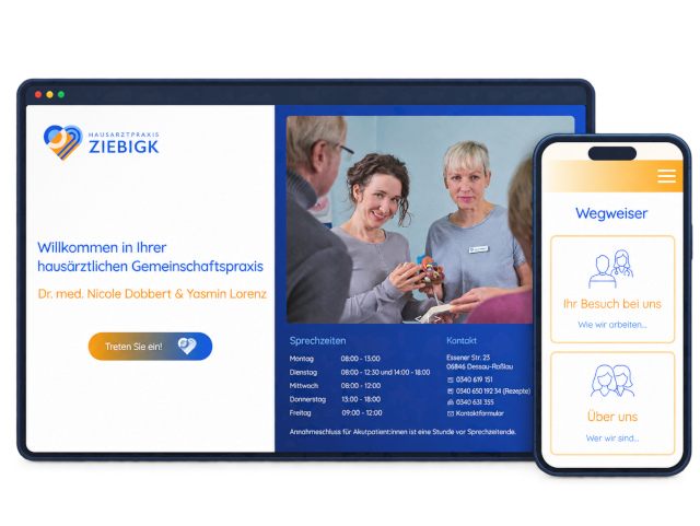 Beispiel einer individuell entwickelten Website